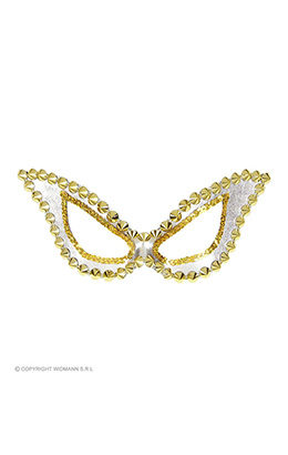 oogmasker kat zilver s&m met nagels