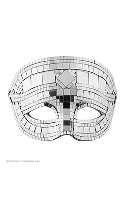 masker disco zilver