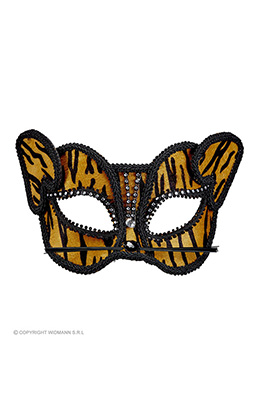 oogmasker tijger met strass
