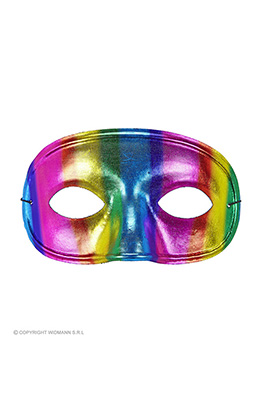 oogmasker regenboog metalic