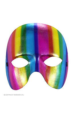 oogmasker regenboog kinloos metalic