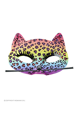 oogmasker luipaard regenboog