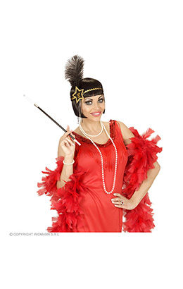 glitter hoofdbandje zwart/goud happy new year ster