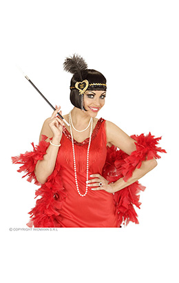 glitter hoofdbandje zwart/goud happy new year hartje