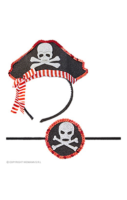 mini piratenhoedje met ooglapje