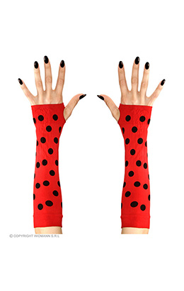 vingerloze handschoen lieveheersbeestje