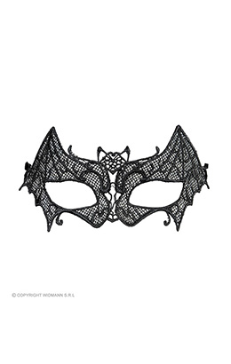oogmasker, vleermuis met kant
