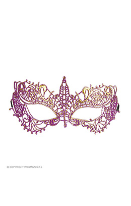 oogmasker, kant metalic paars