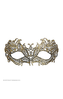 oogmasker kant, antiek goud