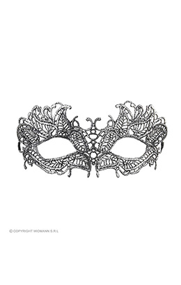oogmasker kant, antiek zilver