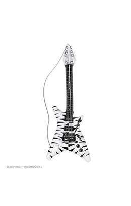 opblaasbare gitaar, zebra