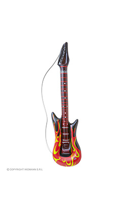 opblaasbare gitaar, met vlammen, 105cm