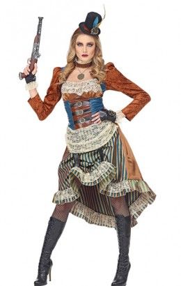 Steampunk jurk incl. accessoires