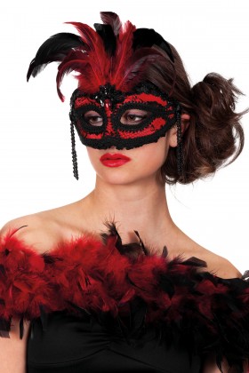 Masker Burlesque (bril) met kant