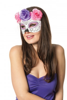 Masker met bloemen