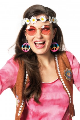 Set Hippie (bril/oorbellen/hoofdband)