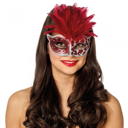 Masker panter met veren