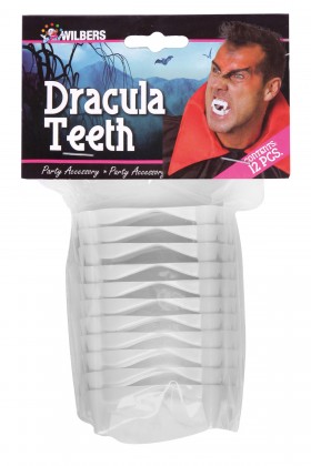 Dracula tanden (12st.in plastic zak)