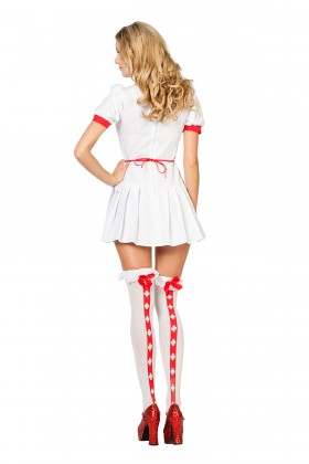 Verpleegster met plooirokje