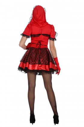 Rood jurkje met capuchon