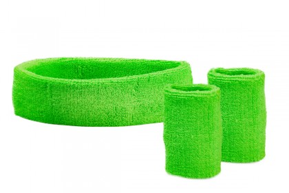 Set zweetbandjes en hoofdband