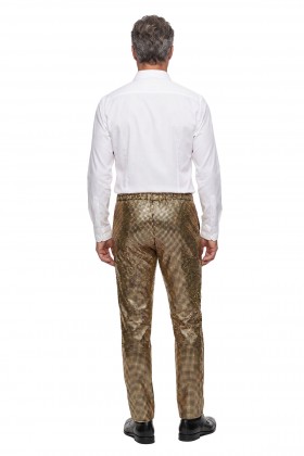 Broek velvet met glitter