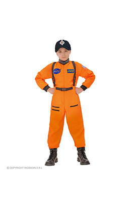 astronaut jongen oranje