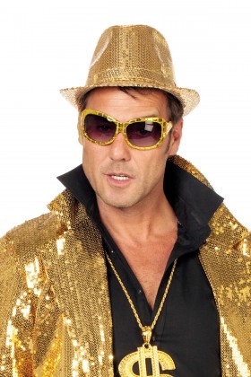 Gangsterhoed pailletten