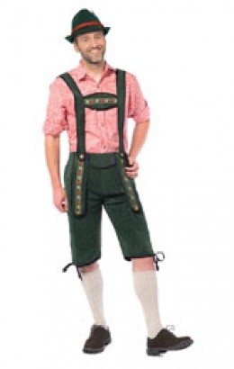 Lederhose Johann lang groen