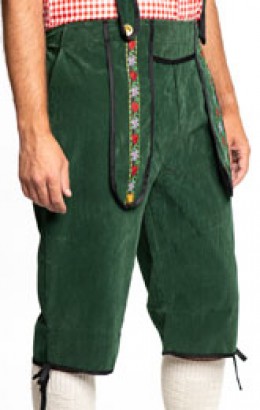 Lederhose Johann lang groen