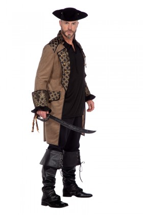 Jas piraat taupe luxe