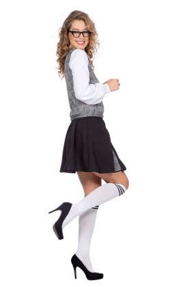 Schoolgirl grijs ruitje