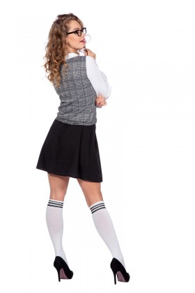 Schoolgirl grijs ruitje