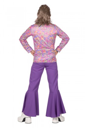 Shirt hippie paars (V)