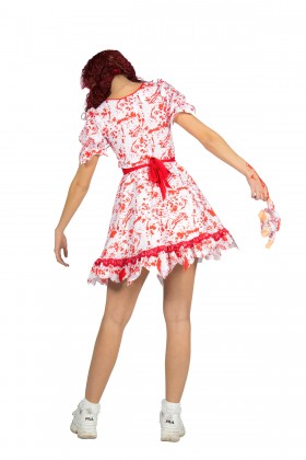 Halloween outfit met bloed