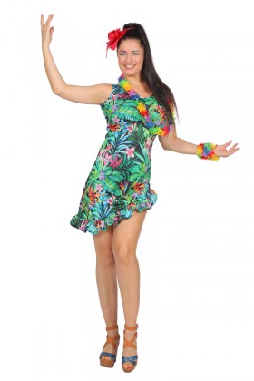 Jurk Hawaii groen