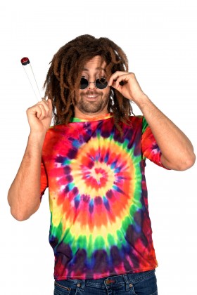 Shirt hippie tie dye (V)