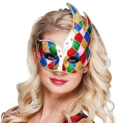 Oogmasker Venice jester