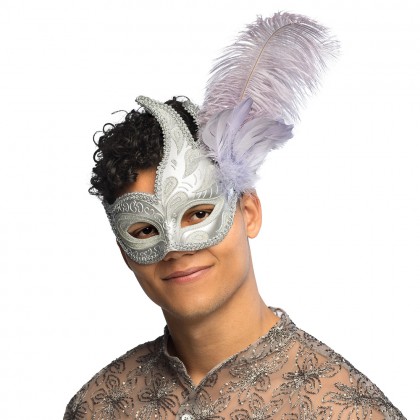 Oogmasker Venice prezioso zilver