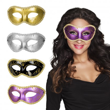 Oogmasker Gabriella 4 kleuren ass.
