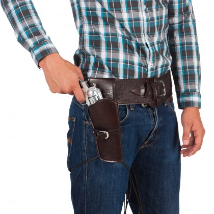 Cowboyholster (holster en riem 114 cm)