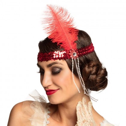 Hoofdband Flapper 4 kleuren ass.