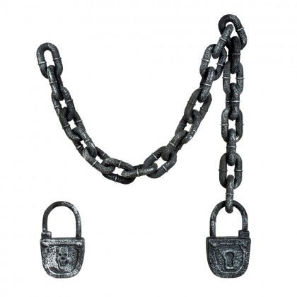 Schakelketting Dungeon met slot (123 cm)