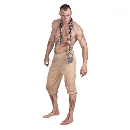 Schakelketting Dungeon met slot (123 cm)