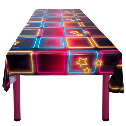 PE tafelkleed Disco fever (130 x 180 cm)