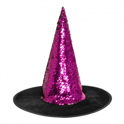 Heksenhoed Switch 3 kleurencombinaties ass. (omkeerbare pailletten)