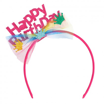 Set fee 'Happy birthday' (tutu, diadeem en stafje)