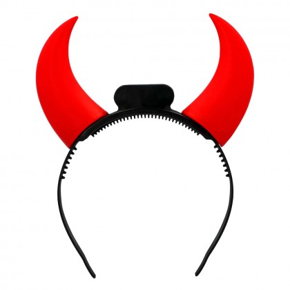 LED diadeem Duivelhoorntjes