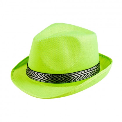 Hoed Funky neongroen UV