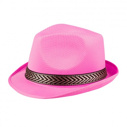 Hoed Funky roze